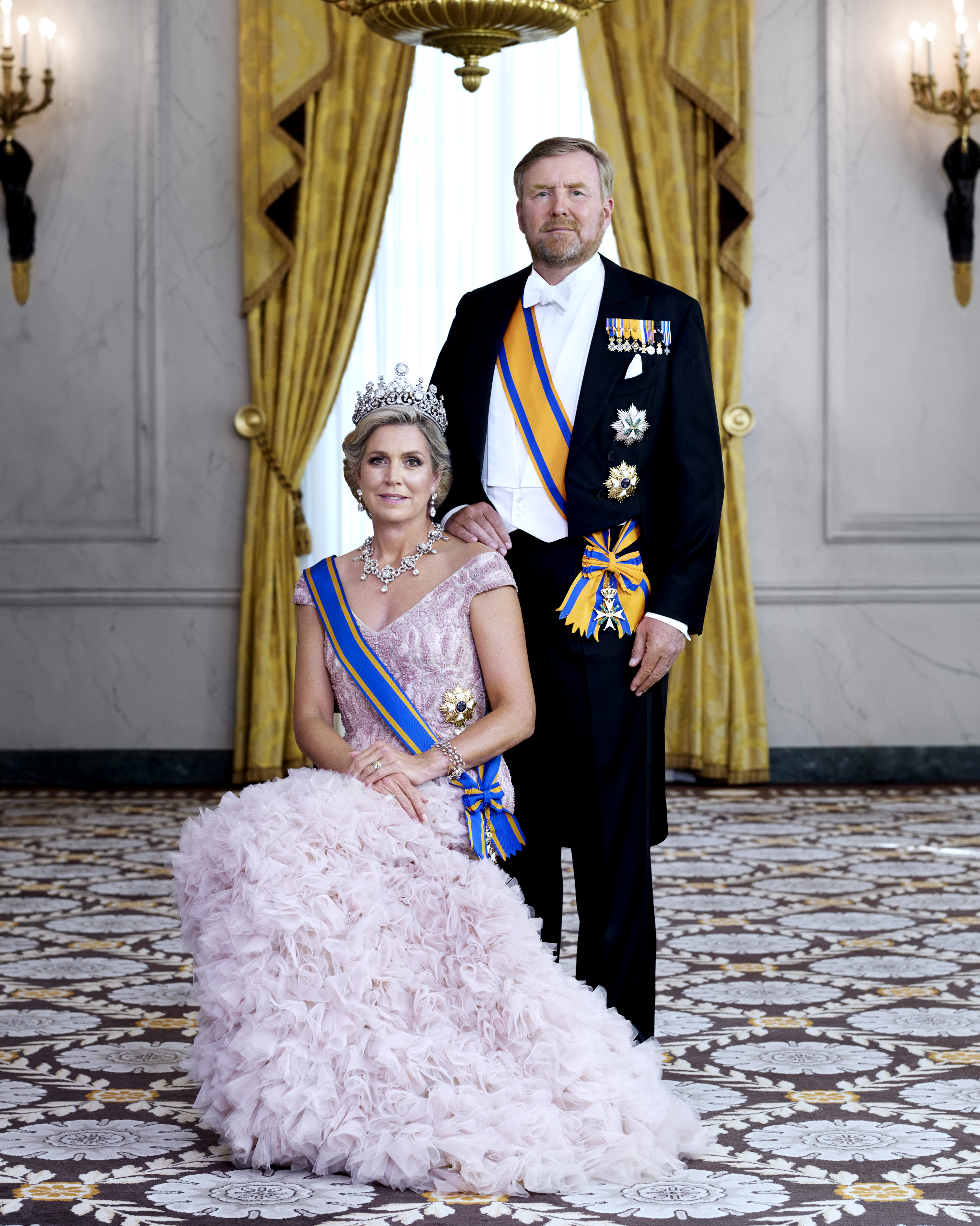 His Majesty Willem-Alexander and Her Majesty Maxima, King and Queen of the Kingdom of the Netherlands.