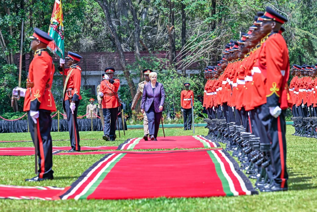 Inspecting Guard of Honour 