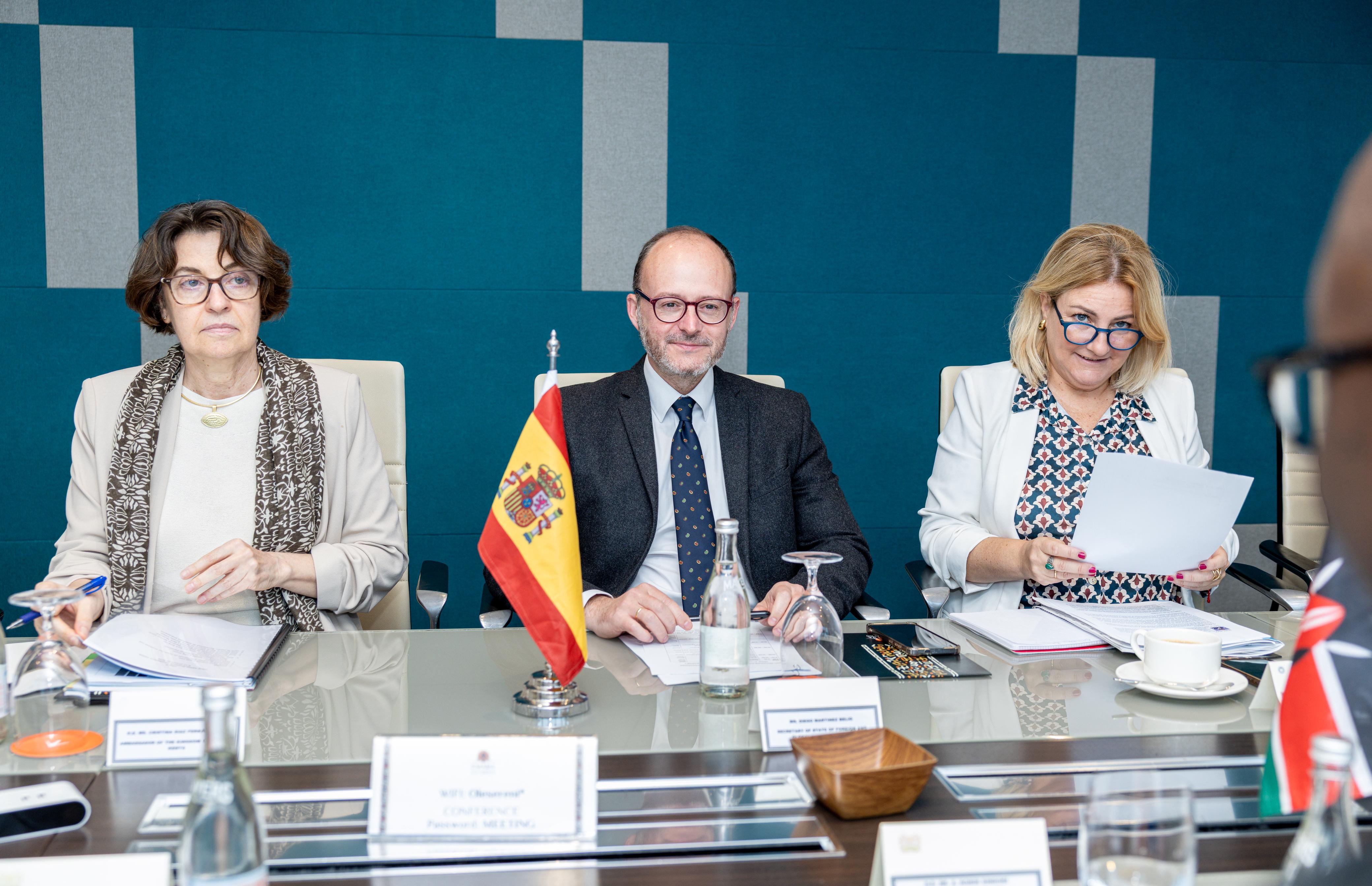 Spain delegation during the political consultations