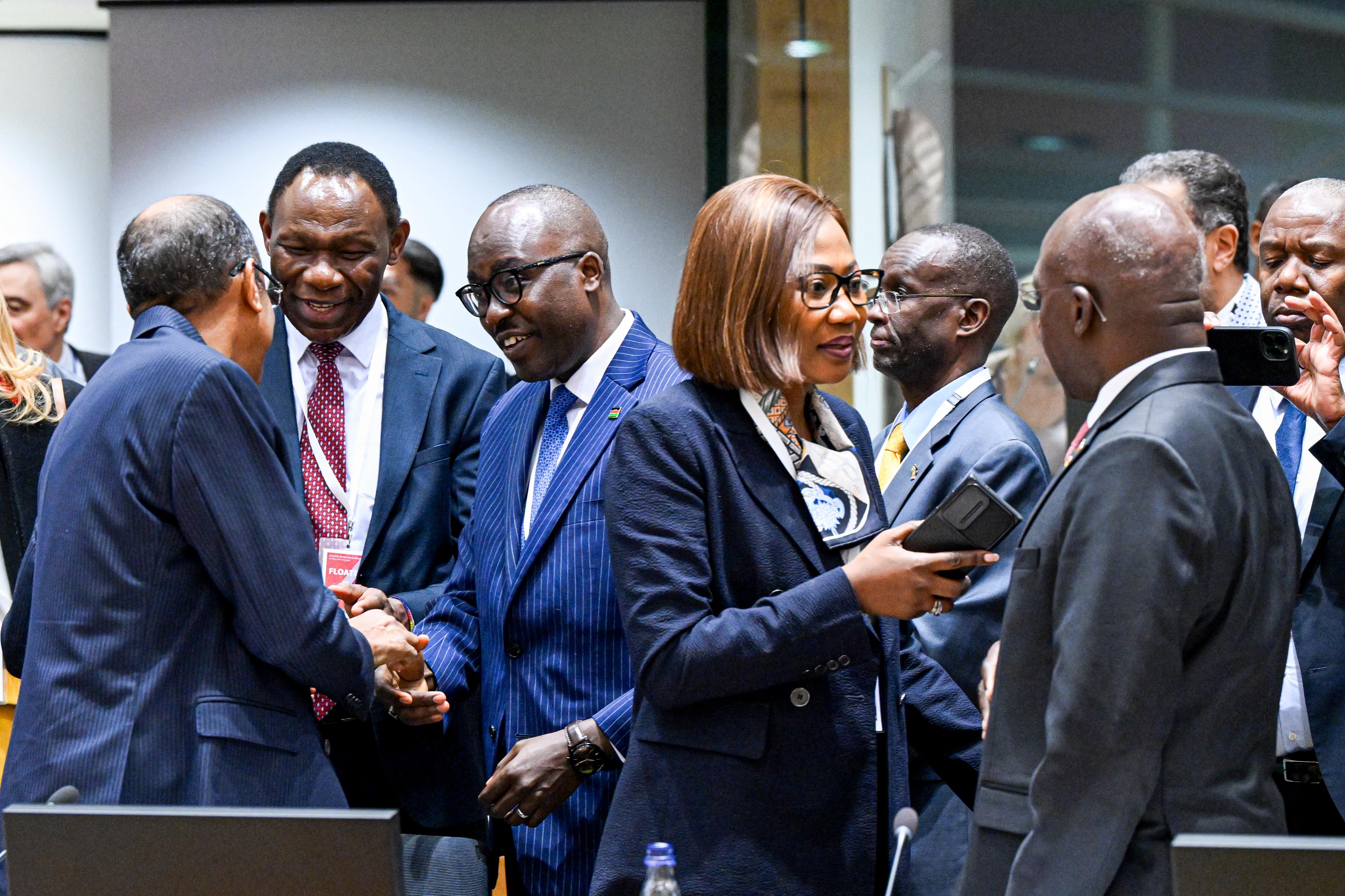 PS Korir SingOei and AU Delegates in Brussels.