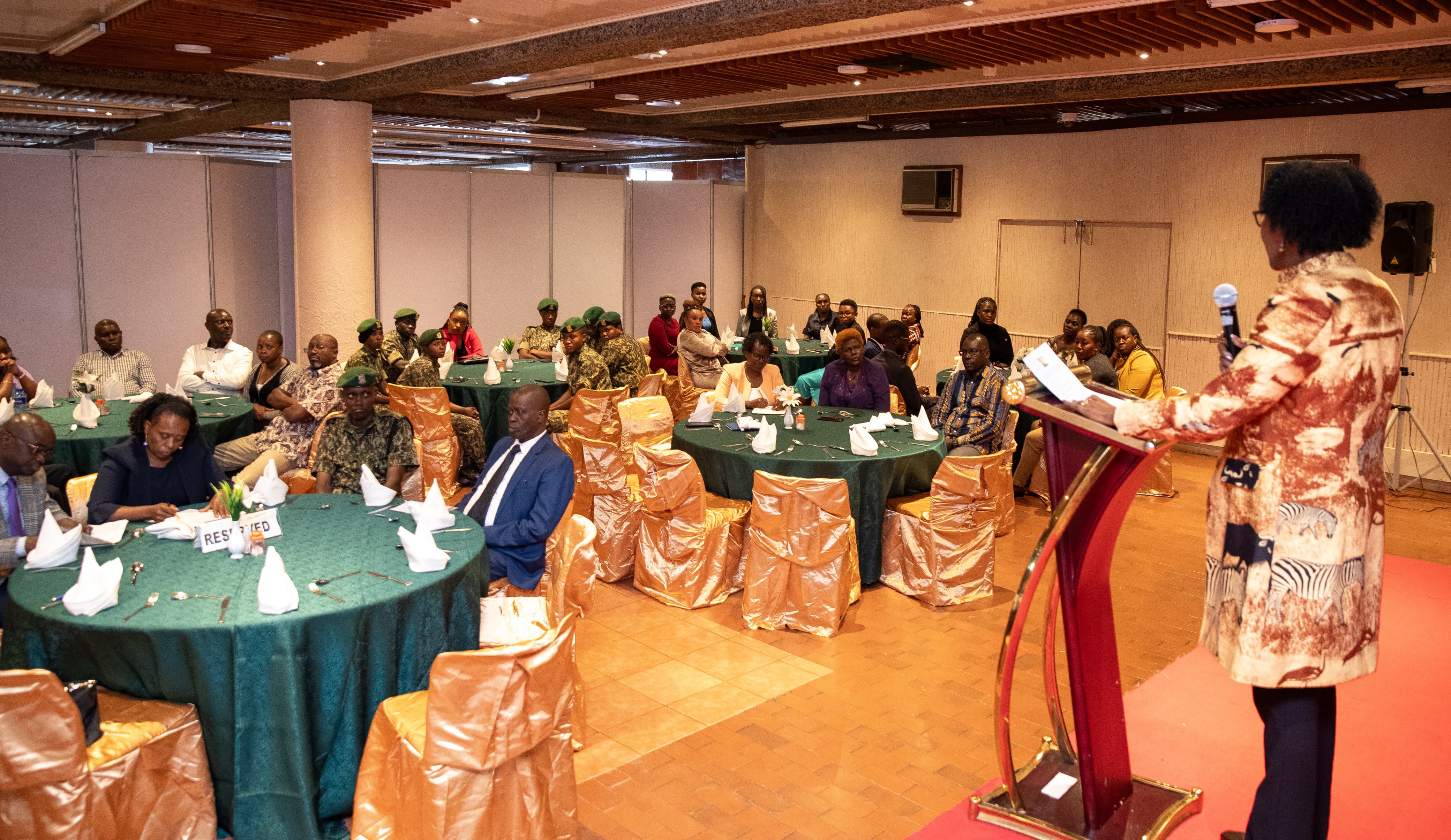 Ag. Director General, Political and Diplomatic Affairs, Amb. Lucy Kiruthu makes her remarks