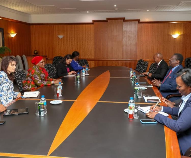 PCS H.E Dr. Musalia Mudavadi held bilateral discussions with H.E. Nangolo Mbumba, President of the Republic of Namibia, and H.E. Netumbo Nandi-Ndaitwah, Vice President, durig an official two-day visit to Namibia.