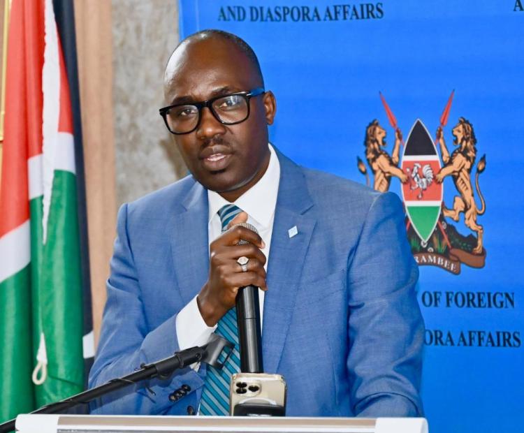 Principal Secretary for Foreign Affairs Dr. Korir Sing'Oei