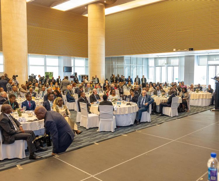 President William Ruto addresses Heads of State and Government in Addis Ababa, Ethiopia.