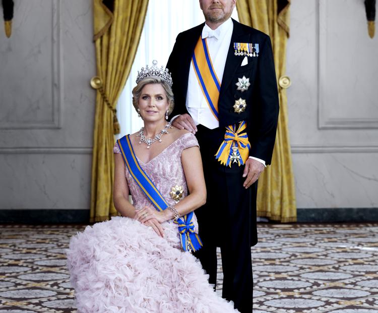His Majesty Willem-Alexander and Her Majesty Maxima, King and Queen of the Kingdom of the Netherlands.