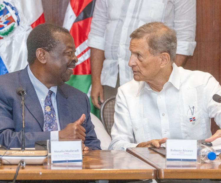 Dr. Mudavadi met with his Dominican counterpart H. E Roberto Alvarez