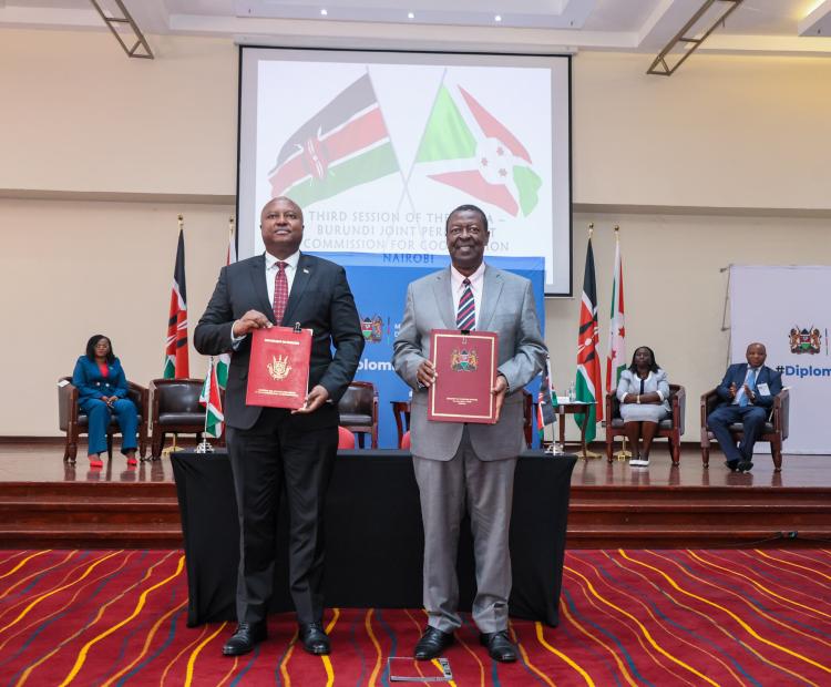 Dr. Musalia Mudavadi and Amb. Albert Shingiro, 