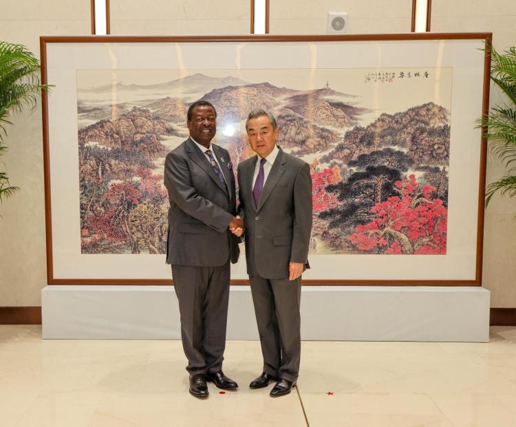 PCS Mudavadi with H.E. Wang Yi, Minister for Foreign Affairs of the People’s Republic of China
