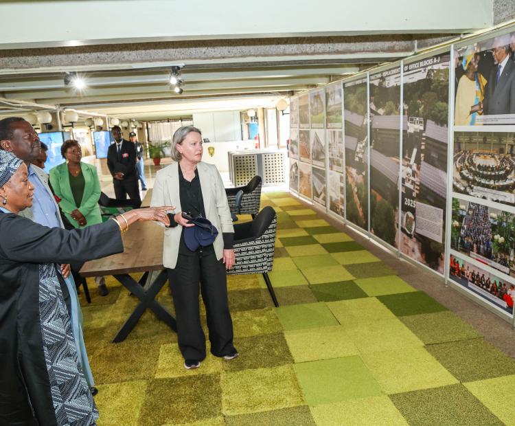 PCS tours UNON Complex