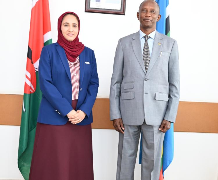 Deputy Director General Amb. Lindsay Kiptiness, ndc (K) received H.E. Amb. Nasra Salim Mohamed Al-Hashmi, Ambassador of the Sultanate of Oman to Kenya, on a courtesy call