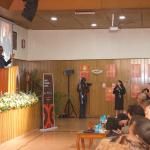 DR. KORIR SINGOEI DURING SOCIAL INNOVATION PAVILION IN STRATHMORE UNIVERSITY